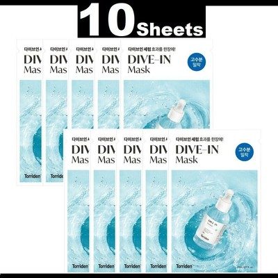 [ 10 Sheets ] Torriden Dive-In Low Molecule Hyaluronic Acid Mask Sheet