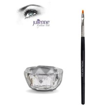 Julienne Tint Brush & Dappen Dish Eyelash Eyebrow Tinting Kit Set UK free post