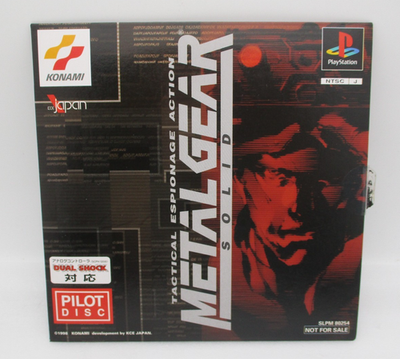 PS1 METAL GEAR SOLID PILOT DISC Hideo Kojima Konami SLPM80254
