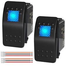 Marine Rocker Switch 12v 24v Lighted 12 Volt 20a Blue Led 3 Pin Spst Onoff Marine Rocker Switch 12v 24v Lighted 12 Volt 20a Blue Led 3 Pin Spst Onoff