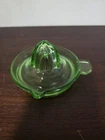 Vintage Vaseline Translucent Glass Juicer Anchor Hocking *GLOWS*