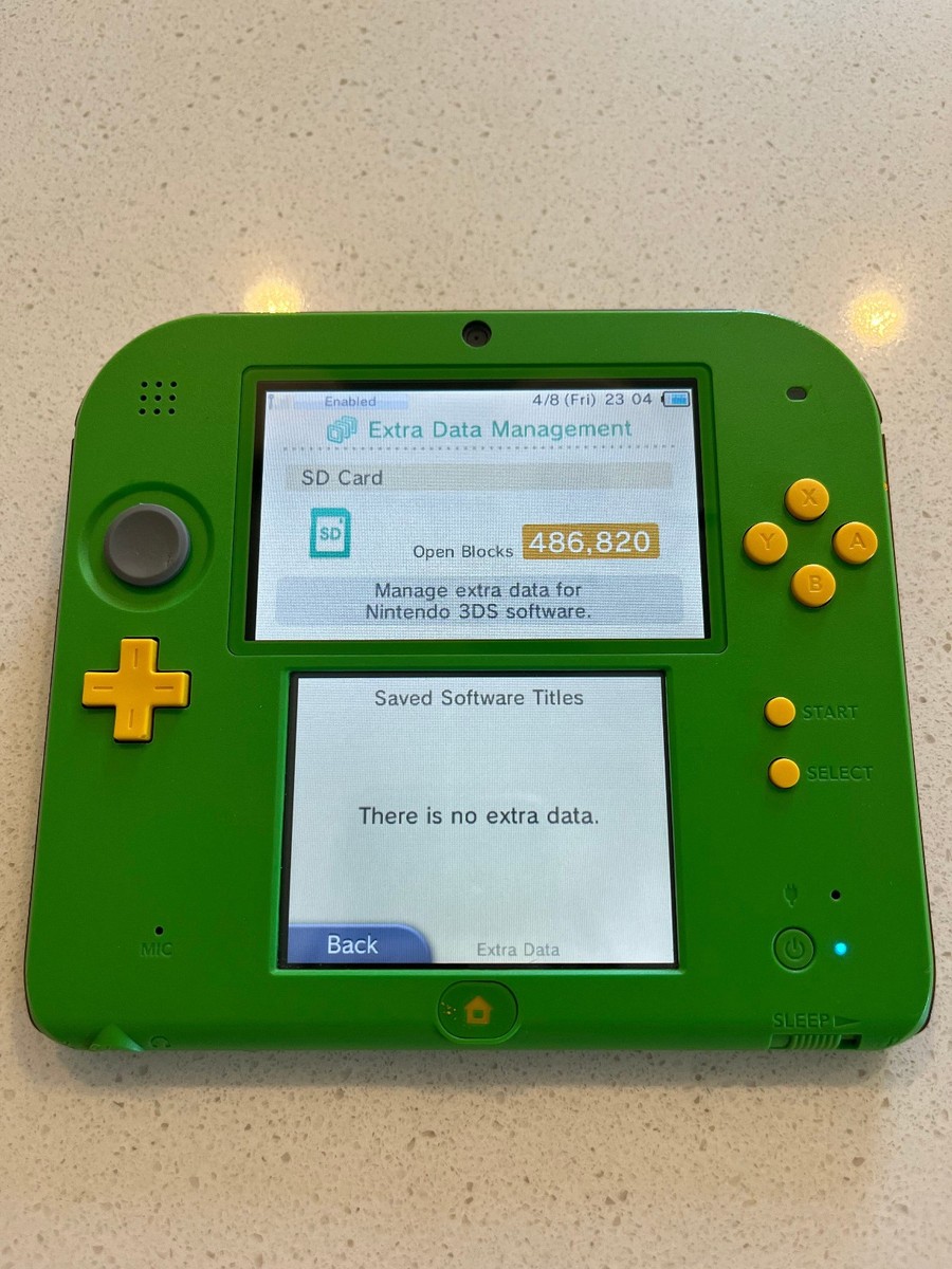 Nintendo 2DS Legend of Zelda Limited Edition Green & Brown w/ 64G
