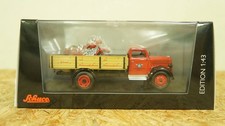 Near Mint Schuco 1/43 Opel Blitz Horex Pickup Truck with 2 Motorcycles Diecast