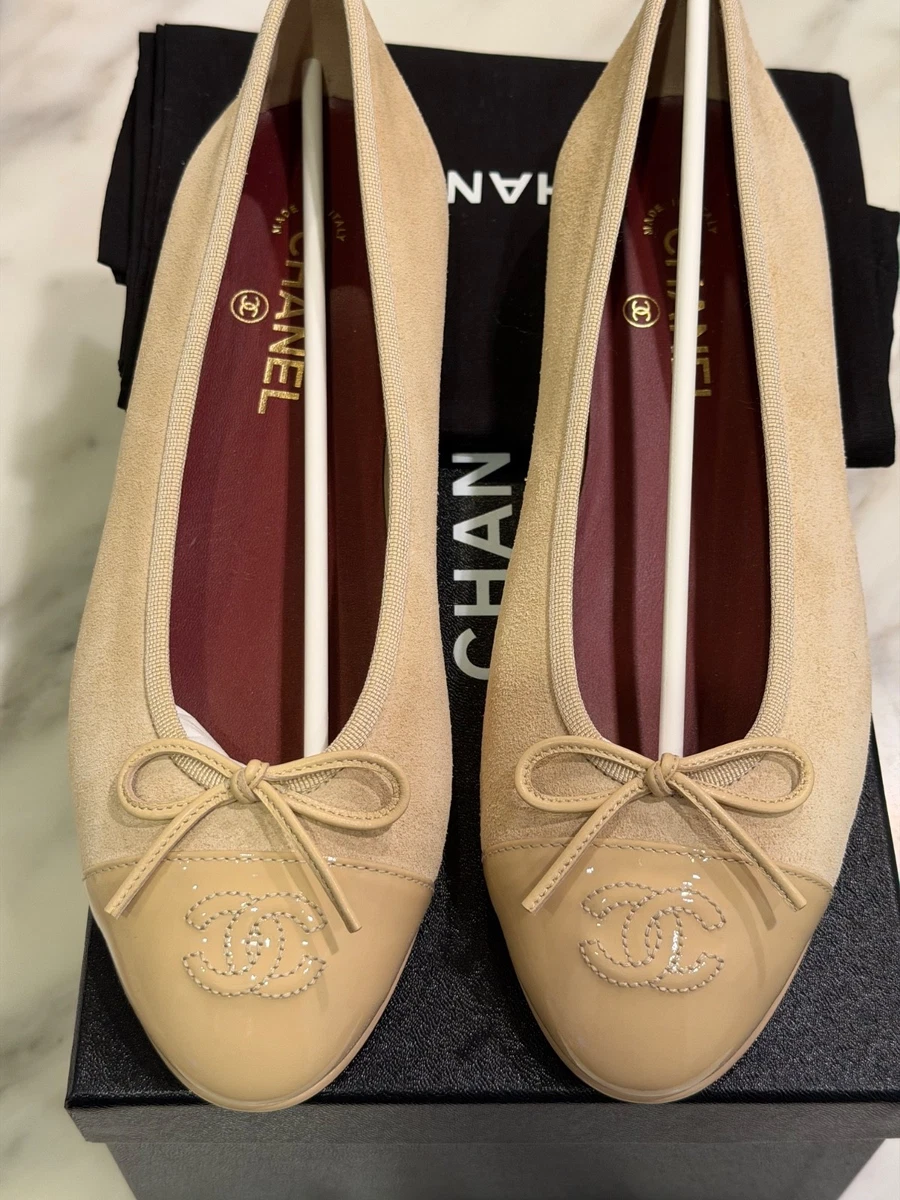 CHANEL Round Toe Chanel Ballerina Flats for Women for sale | eBay
