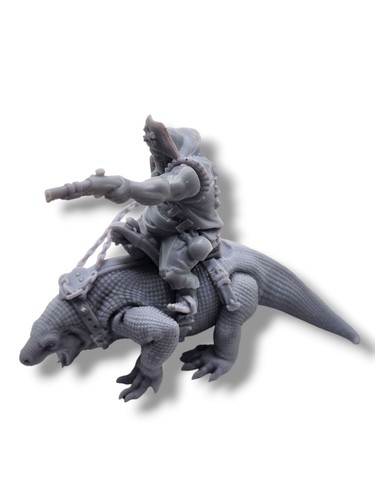 Unpainted Pirate Miniature Resin Boss Rider on Beast 3D Printed RPG Figure - Picture 4 of 11