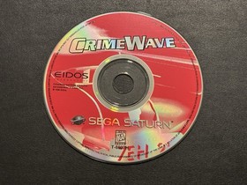 CrimeWave (Sega Saturn, 1997) Complete CIB with Registration Card Tested & Works