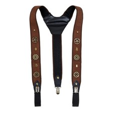 Bristol Novelty BA2997 Steampunk Braces, Adult, Brown