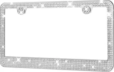 HOTOR License Plate Frame - Lastingly Bling and Sparkly License Plate Frame
