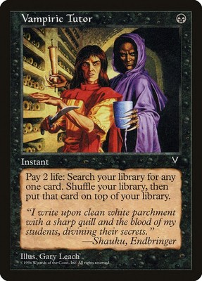 Vampiric Tutor # *Normal* (NM) - Visions MTG