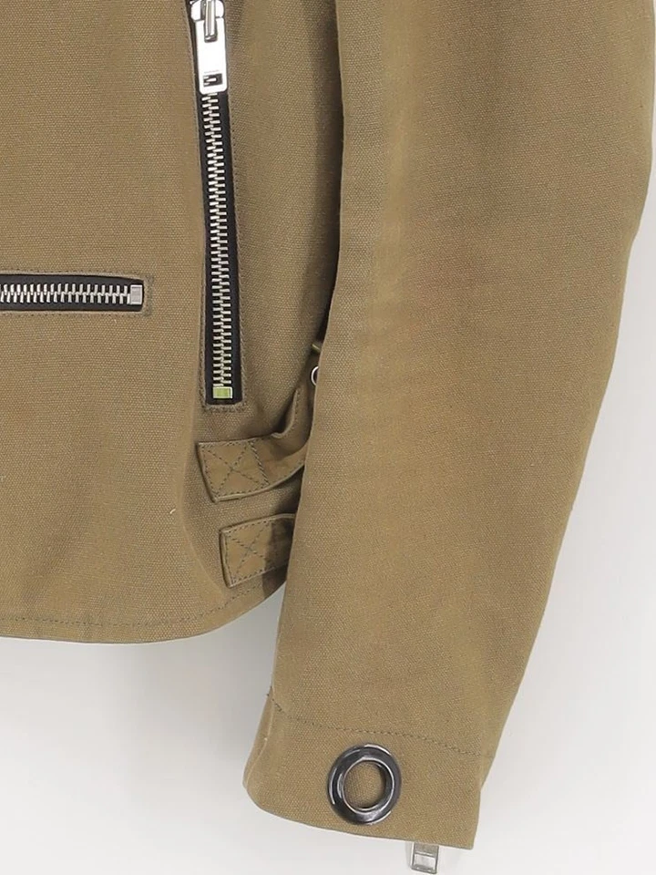 Diesel Women's Jacket L Green 100% Cotton Overcoat - Image 4 of 4