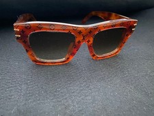 LOUIS VUITTON LV Blade Z1483E Square Sunglasses Monogram Pattern Tortoise Brown