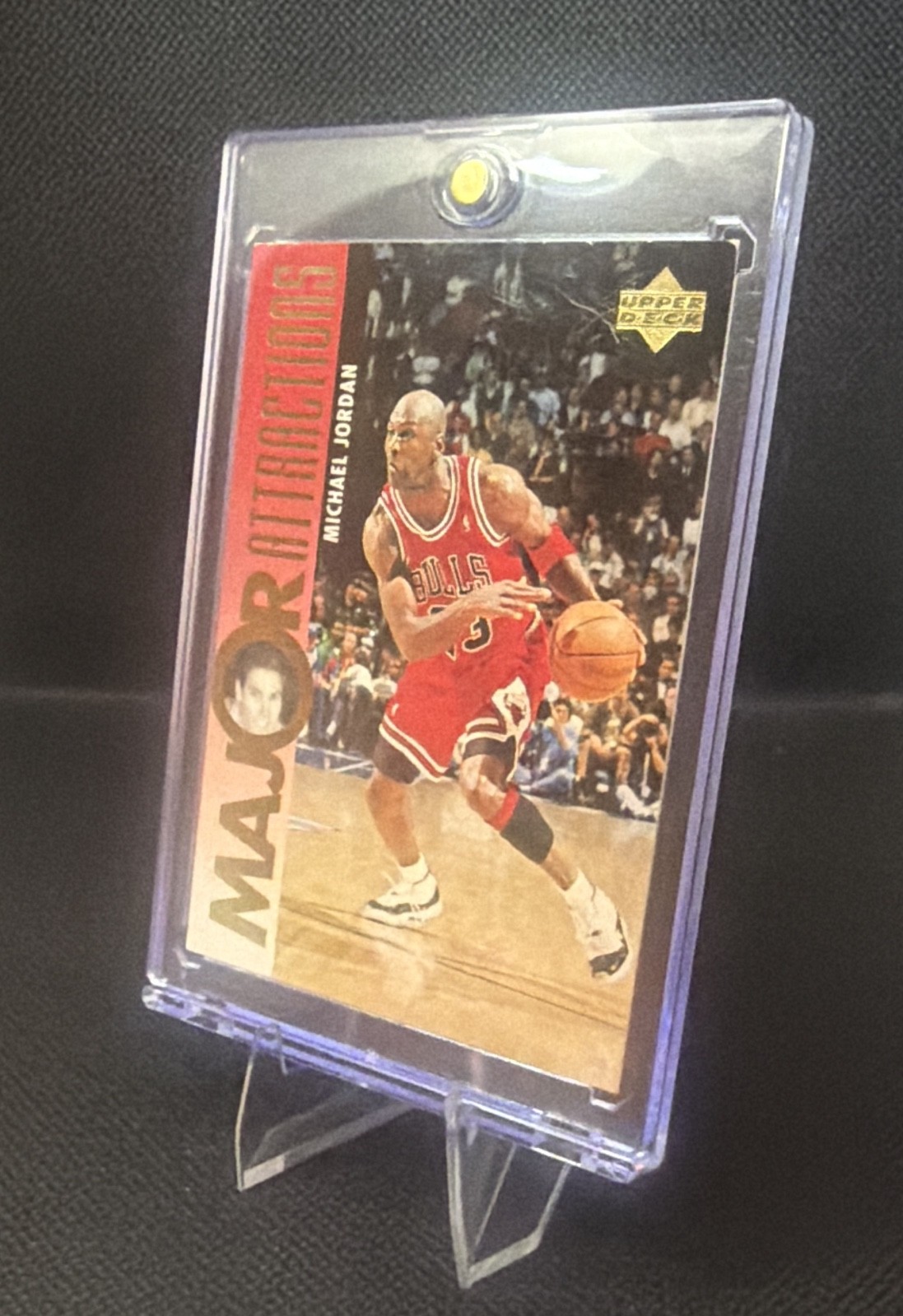 1995-96 Upper Deck-Major Attractions Michael Jordan #337 Gold Electric Court(RC)