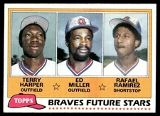 1981 Topps - Future Stars Rafael Ramirez, Terry Harper, Eddie Miller #192 (RC)