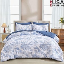 Botanical Comforter Set 7 Piece Soft Microfiber Bedding All Season Decor New