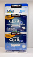 Kirkland Signature Quit2 ICE MINT Gum 2mg, 300 Pieces  Nicotine, Stop Smoking