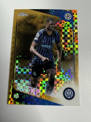Topps Chrome Denzel Dumfries FC Internazionale UEFA CL #145 Serial #/50