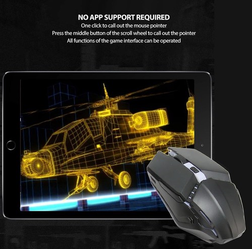 4 in 1 Mobile Game Combo Pack, One Handed Gaming Keyboard, Mouse, Converter - 第 2/11 張圖片