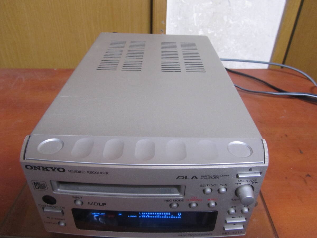 ONKYO MD-101A Mini Disc Player Deck Recorder Working Confirmed