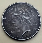 1926 Peace Silver Dollar $1 90% Silver Vintage US Coin Dark Original Tone