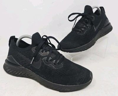 Nike Mens Epic React Flyknit 2 Triple Black  BQ8928-011 Size 10