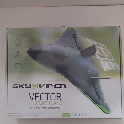 Sky Viper Vector Performance Stunt Plane 4 CH 6 Axis Auto Stabilization 35 MPH