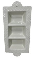 Nora Fleming Swiss Dot Condiment Dish 3 Secti...