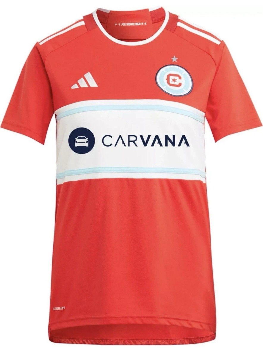 Adidas Chicago Fire Soccer Jersey Red Carvana MLS Football
