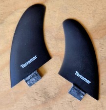 TERRAMAR SURFCO "MR POPSICLE STICK" TWINZER GLASS FCS1 SURFBOARD FINS 2