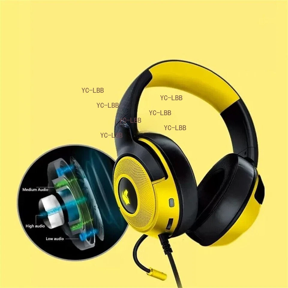 Razer x Pokémon Pikachu Kraken V3 USB Wired Gaming Headset Limited Edition - Image 3 of 4