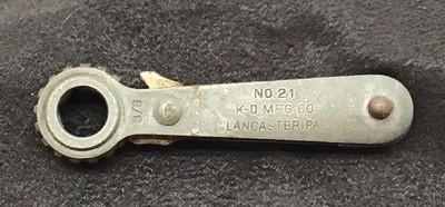 Vintage K-D Tools No 21 Mini Ratchet Wrench 6 Point by 3/8  SAE Made In The USA