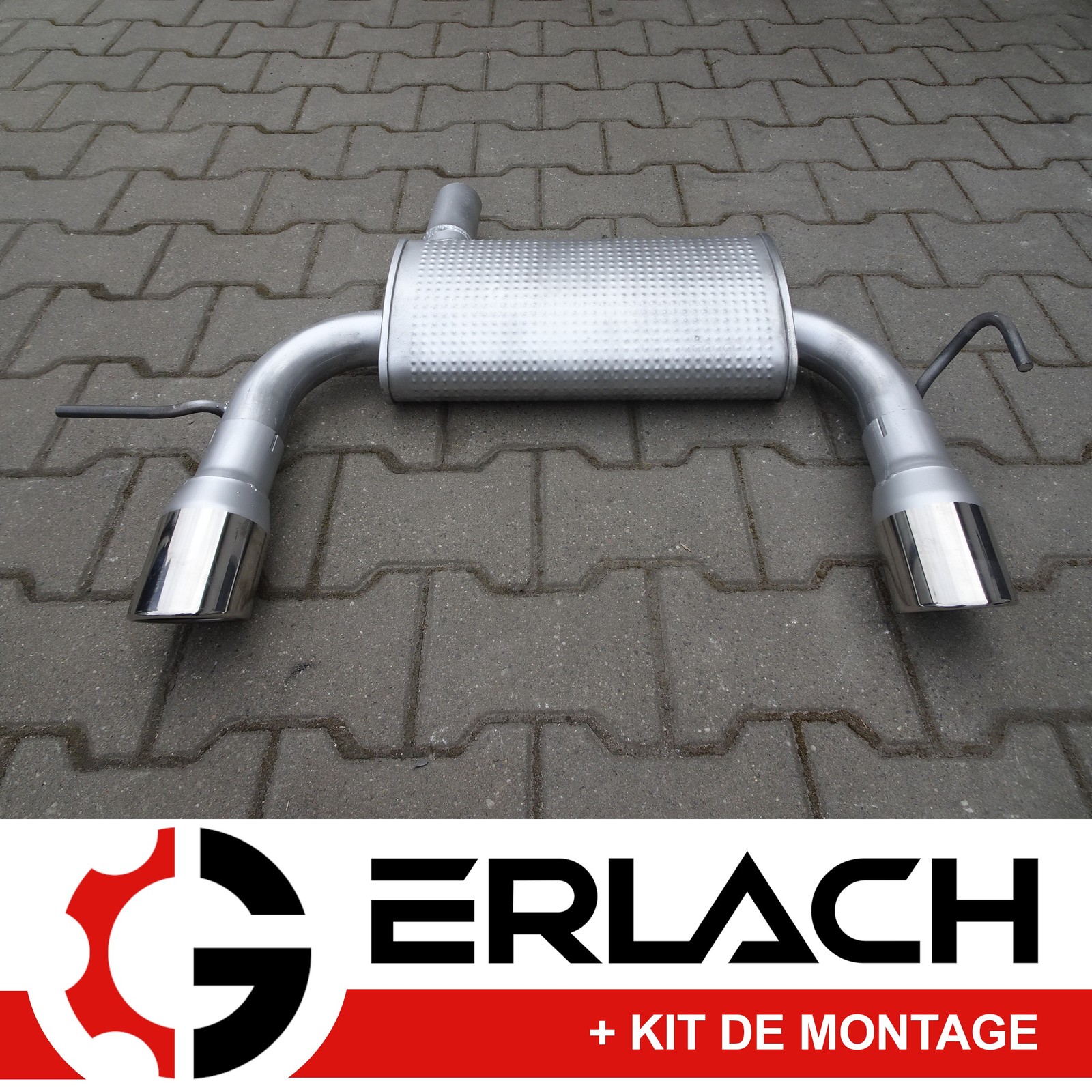 Silencieux arriere Audi TT 1.8 T quattro SPORT 9722 en inox d'echappement