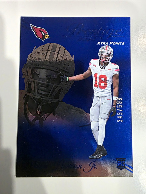 Panini 2024 Prestige Marvin Harrison Jr. Rookies Xtra Points Blue /599 #303 RC