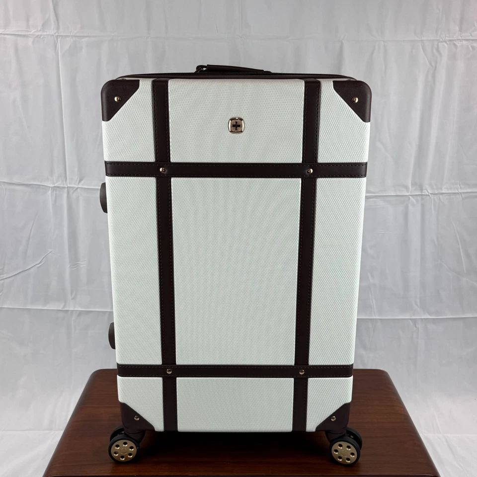 SwissGear 7739 Hardside Luggage Trunk, White, 2-Piece Set (19/26) - Image 2 of 4