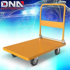 990lbs Heavy Duty Folding Hand Truck Push Dolly Luggage Cart Trolley Moving