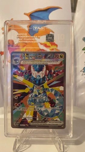 Pokemon Dragapult ex Prismatic Evolutions Special Illustration Rare #165 TAG 10