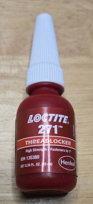 Loctite 271 Red High Strength Threadlocker 10mL 135380 27121 Use By 10/24