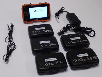 WAYGATE TECHNOLOGIES KRAUTKRÄMER USM/DMS GO+ ULTRASONIC FLAW TESTER+TRANSDUCER