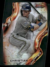2021 Bowman's Best Heatwave Die Cut #HW-13 Christian Yelich Milwaukee Brewers