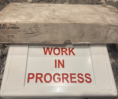 NEW IN BOX EELP DIE CAST aluminum SWXE-CA1RWW  work in progress  LIGHTED SIGN