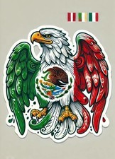 Mexican Eagle Vinyl Decal Sticker  Mexico Flag Eagle Emblem  Patriotic Mexico