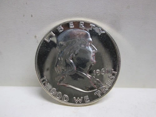 1961 US FRANKLIN SILVER HALF DOLLAR PROOF