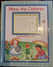 Vintage 1998 Bless the Children Precious Memories Photo Album Hard Pages Slip In