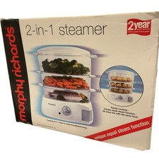 Morphy Richards 2-In-1 Electric Steamer Dual Function 3 Tiers 2193