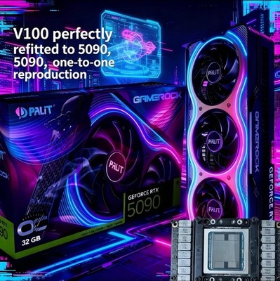 NVIDIA Tesla V100 16GB/32GB SXM2 AI GPU + PCIe x16 Adapter Cooling Kit