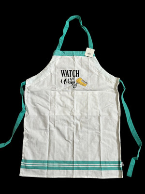 Design Imports DII Watch Me Whip Mixer Baking Cooking Adult Apron NWT