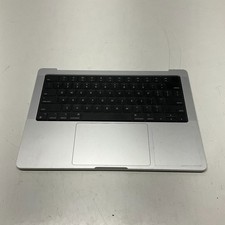 OEM Apple Macbook Pro 14" M1 A2442 Palmrest Keyboard Trackpad Silver Grade B