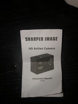 Sharper Image HD WiFi Action Cam SVC899 Black Camera Portable