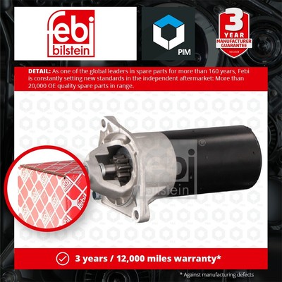 Starter Motor fits FIAT MULTIPLA 186 1.9D 00 to 10 46823543 51782321 55192482