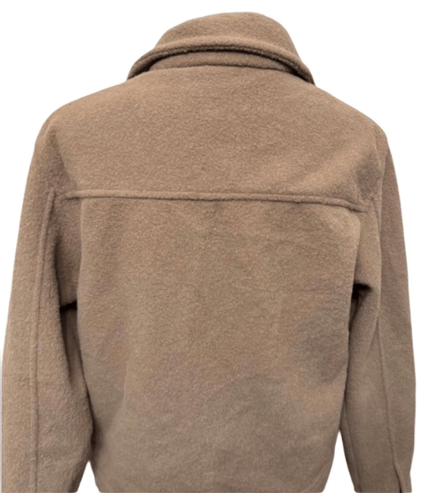 Joie Camel Mocha Moto Teddy укороченный Shacket средний - Изображение 3 из 4