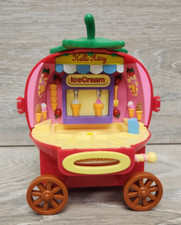 Vintage Hello Kitty Strawberry Ice Cream Wagon 2001 Sanrio Bandai NO DOORS READ